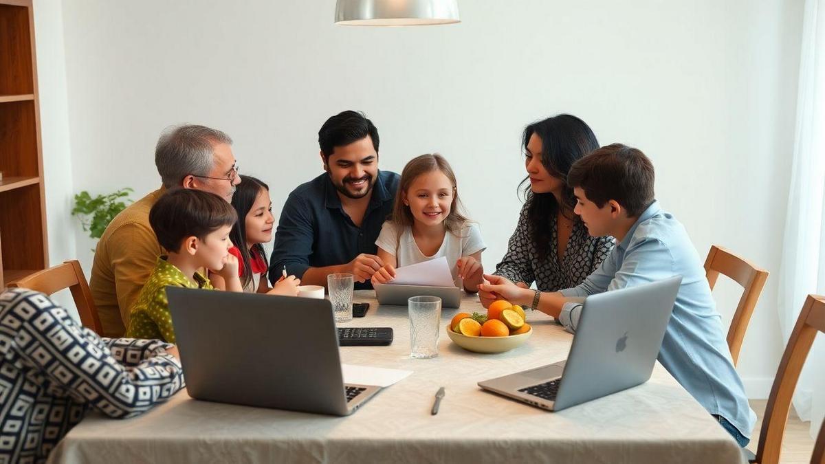 Como envolver toda a família no orçamento