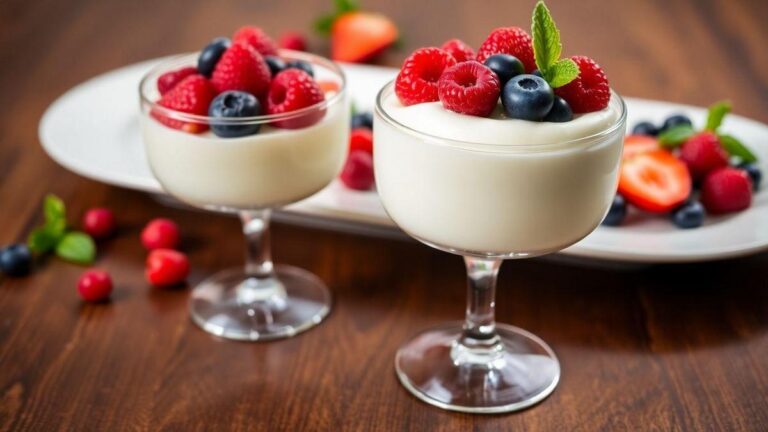 Panna Cotta de Frutas Vermelhas Cremosa e Prática: Pronta em 15 Minutos com Ingredientes Simples