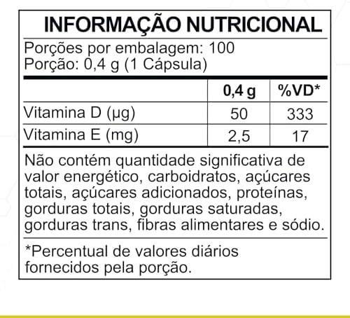         Iridium Labs Vitamina D3 2.000Ui 100 Cáps - Iridium Elements Amarelo 100 Comprimidos       